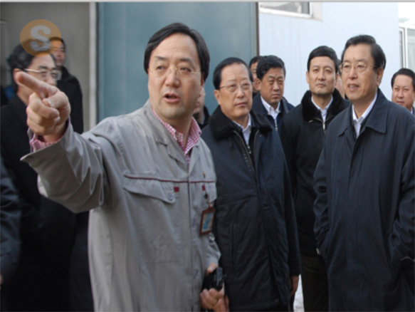 2012年3月21日中共中央政治局常委、全國人大常委會委員長張德江同志（時任國務院副總理）蒞臨公司視察