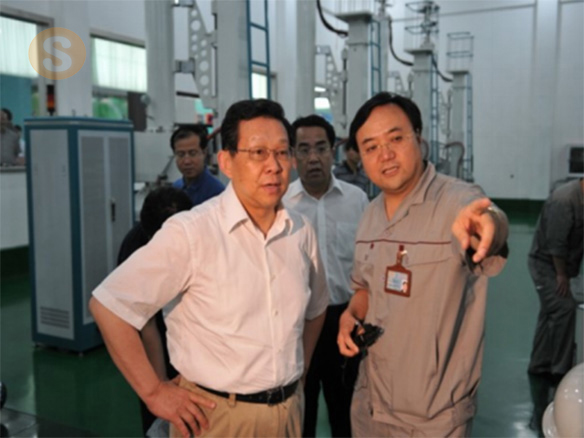2009年8月4日海峽兩岸關系協會會長陳德銘同志（時任國家商務部部長）蒞臨公司視察
